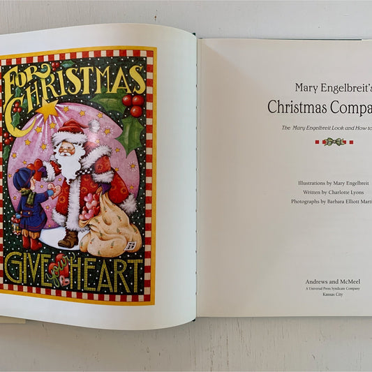 Mary Engelbreit's Christmas Companion, 1995, Hardcover - Pretty Old Books