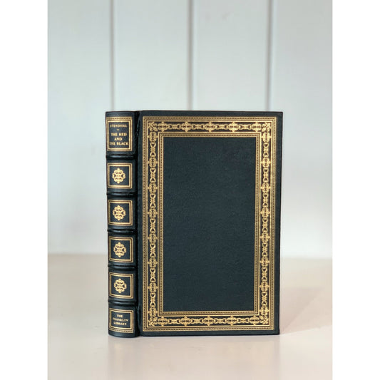 The Red and the Black, Stendhal, Franklin Library, Leather Book 1984 - Pretty Old Books