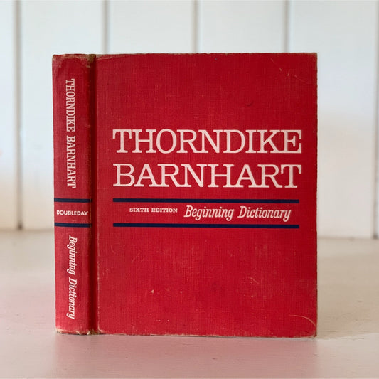 Thorndike Barnhart Beginning Dictionary 1968 Hardcover Illustrated - Pretty Old Books